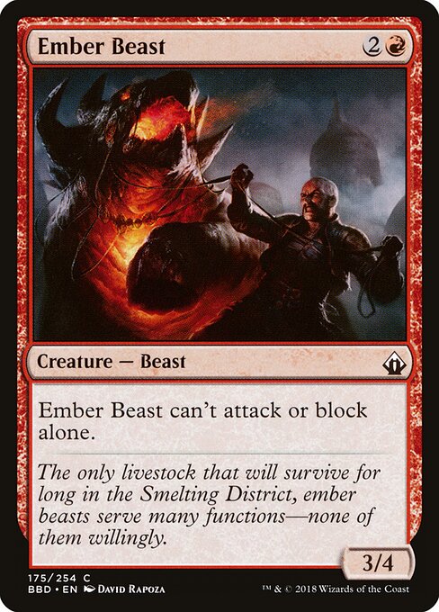 Ember Beast — art by David Rapoza