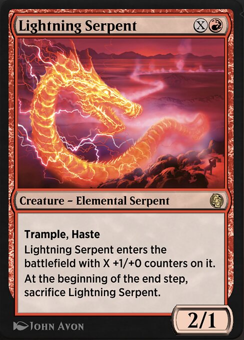 Lightning Serpent — art by John Avon