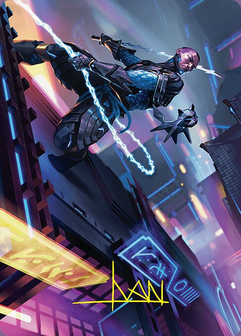 Kaito, Cunning Infiltrator // Kaito, Cunning Infiltrator — art by Michal Ivan