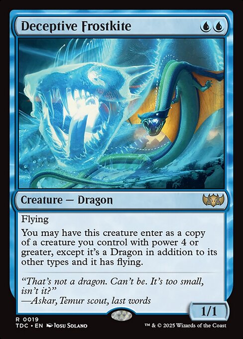 Deceptive Frostkite — art by Josu Solano