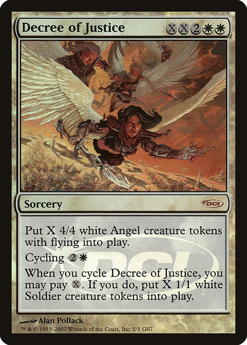 Decree of Justice — art by Alan Pollack