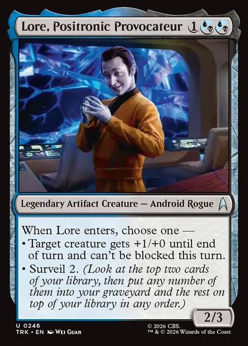 Lore, Positronic Provocateur — art by Wei Guan