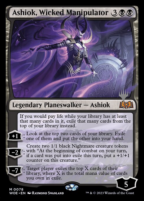 Ashiok, Wicked Manipulator — art by Raymond Swanland
