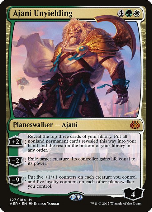 Ajani Unyielding — art by Kieran Yanner