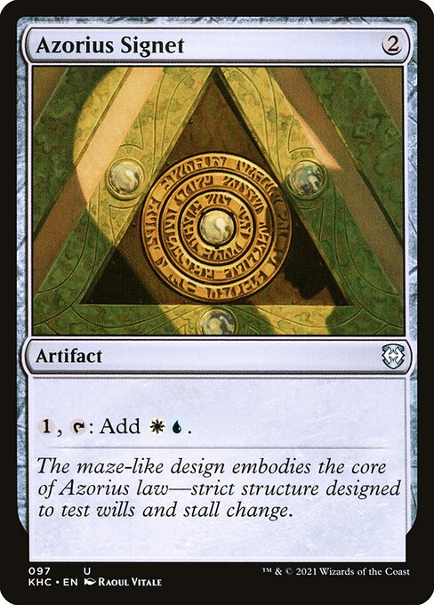 Azorius Signet — art by Raoul Vitale