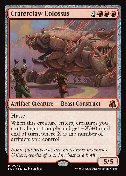 Craterclaw Colossus — art by Mark Zug