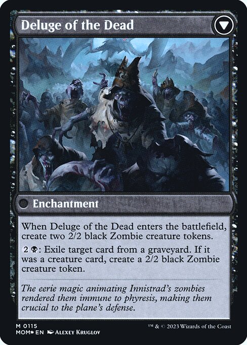 Invasion of Innistrad // Deluge of the Dead — art by Alexey Kruglov