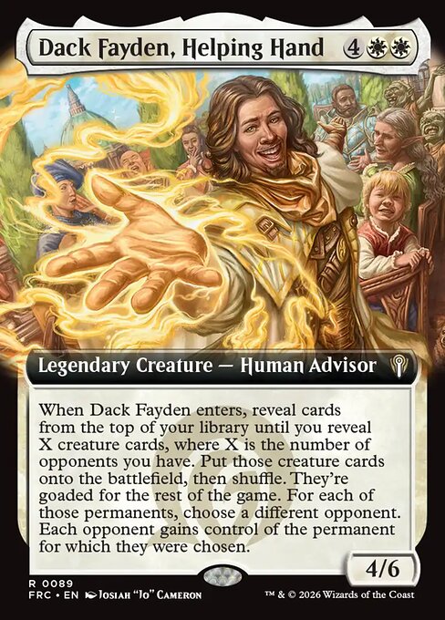 Dack Fayden, Helping Hand — art by Josiah "Jo" Cameron