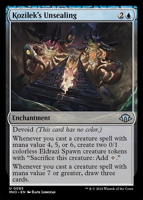 Kozilek's Unsealing — art by Raph Lomotan