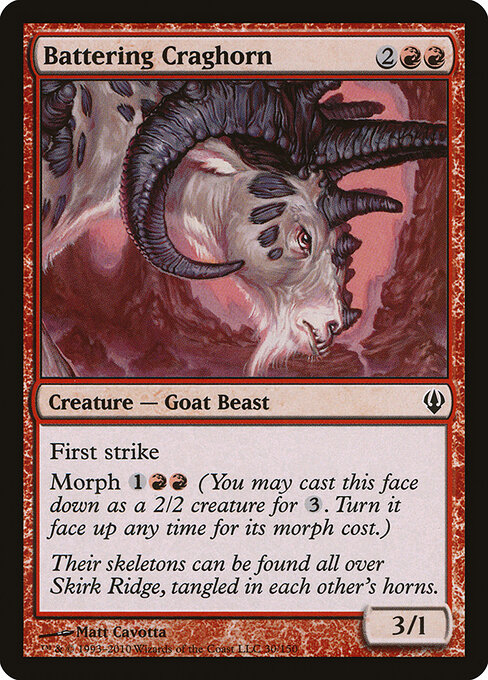 Battering Craghorn — art by Matt Cavotta