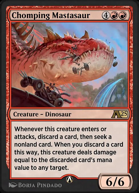 Chomping Mastasaur — art by Borja Pindado