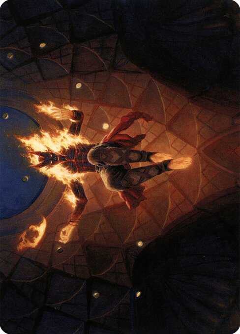 Yusri, Fortune's Flame // Yusri, Fortune's Flame — art by Steven Belledin
