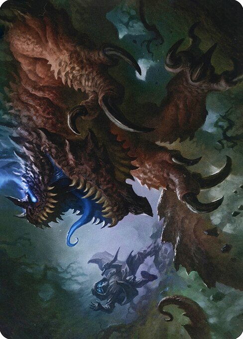 Underdark Basilisk // Basilisk — art by Brent Hollowell