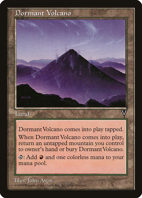 Dormant Volcano — art by John Avon