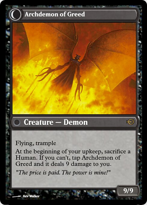 Ravenous Demon // Archdemon of Greed — art by Kev Walker