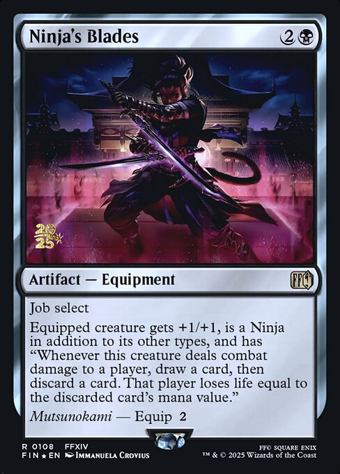 Ninja's Blades — art by Immanuela Crovius