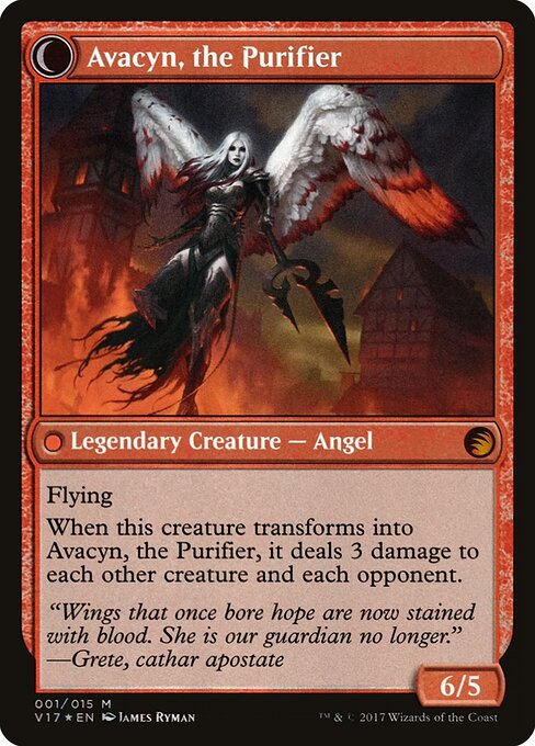 Archangel Avacyn // Avacyn, the Purifier — art by James Ryman