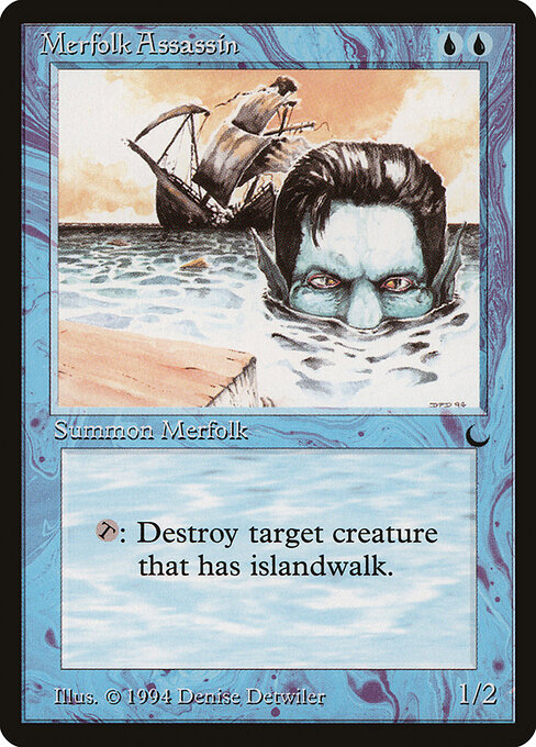 Merfolk Assassin — art by Dennis Detwiller
