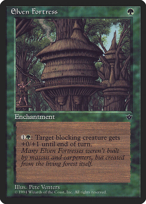 Elven Fortress — art by Pete Venters