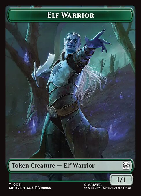 Elf Warrior — art by A.K. Venrinn