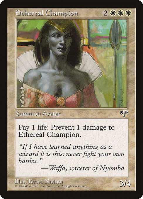 Ethereal Champion — art by Terese Nielsen