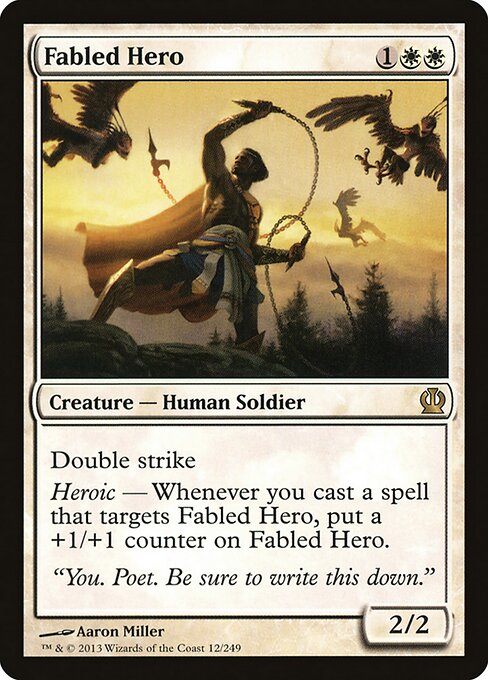 Fabled Hero — art by Aaron Miller
