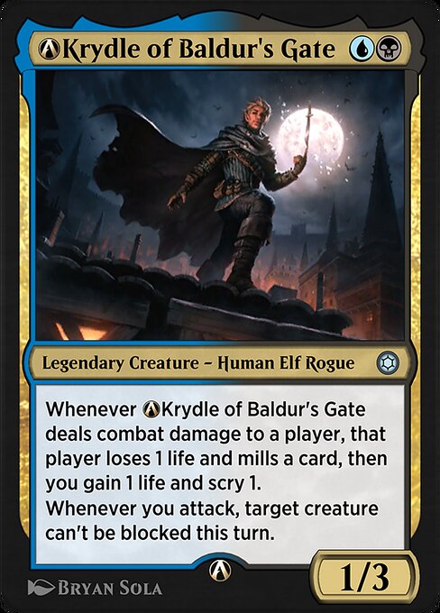 A-Krydle of Baldur's Gate — art by Bryan Sola