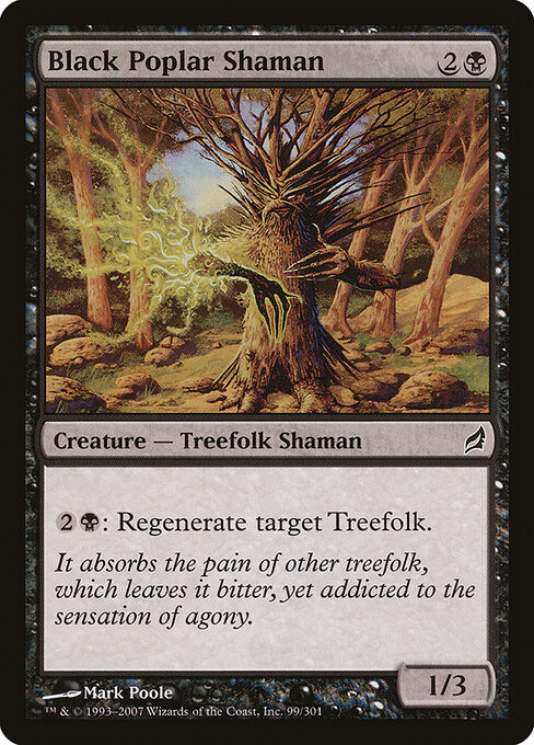 Black Poplar Shaman — art by Mark Poole