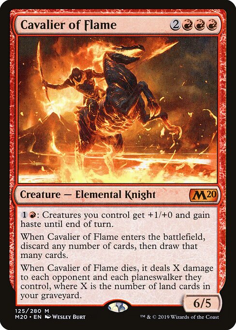 Cavalier of Flame — art by Wesley Burt