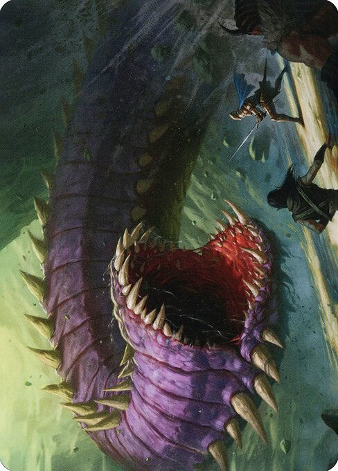 Purple Worm // Purple Worm — art by Olivier Bernard