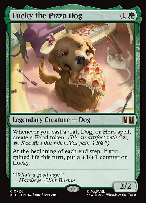 Lucky the Pizza Dog — art by Rudy Siswanto