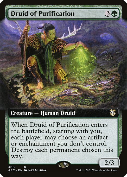 Druid of Purification — art by Jake Murray