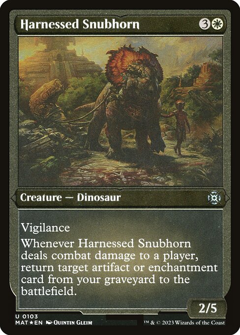 Harnessed Snubhorn — art by Quintin Gleim