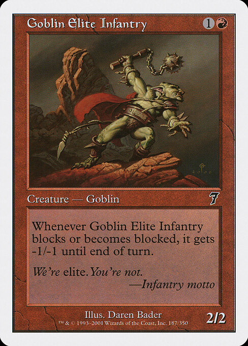 Goblin Elite Infantry — art by Daren Bader