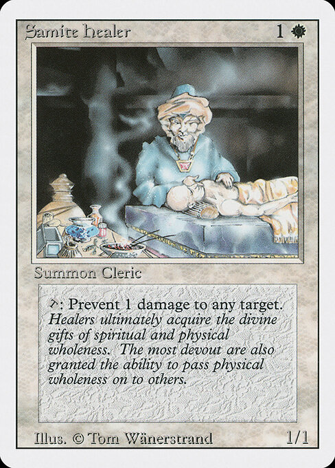 Samite Healer — art by Tom Wänerstrand