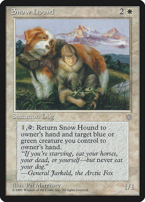 Snow Hound — art by Pat Lewis