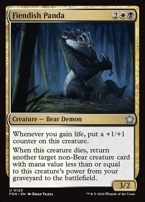 Fiendish Panda — art by Brian Valeza