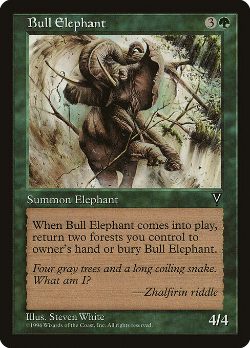 Bull Elephant — art by Steve White
