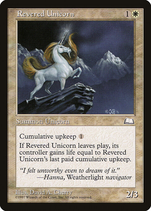 Revered Unicorn — art by David A. Cherry