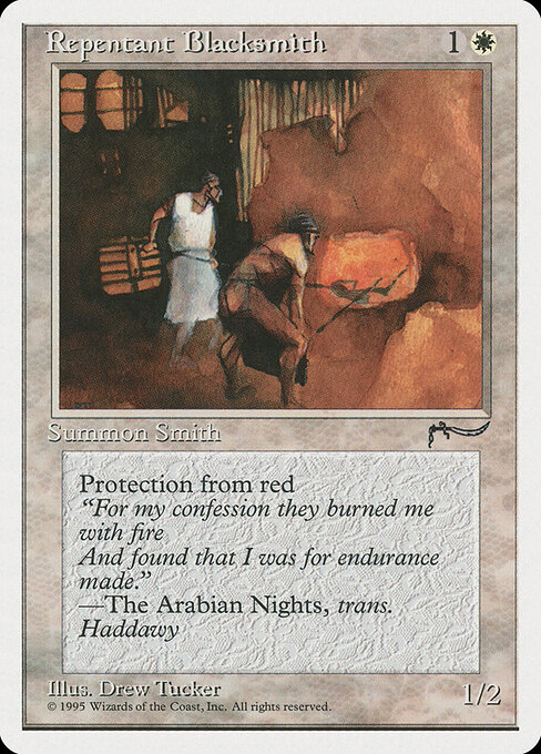 Repentant Blacksmith — art by Drew Tucker