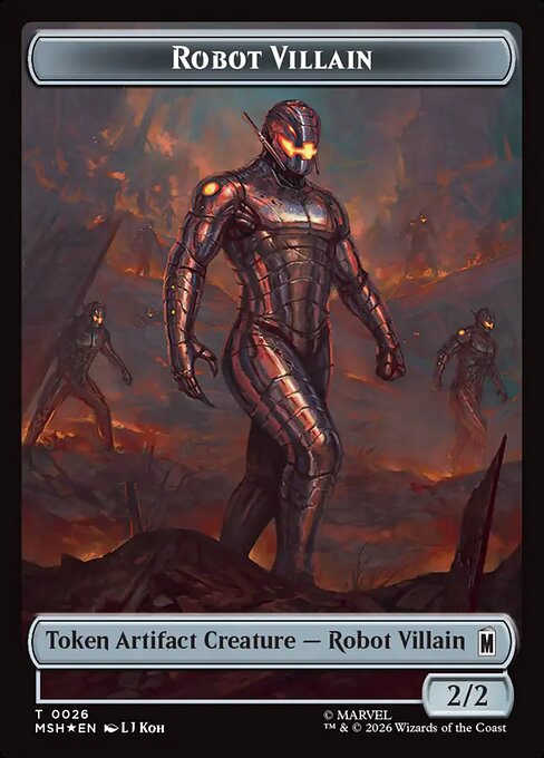 Robot Villain — art by L J Koh