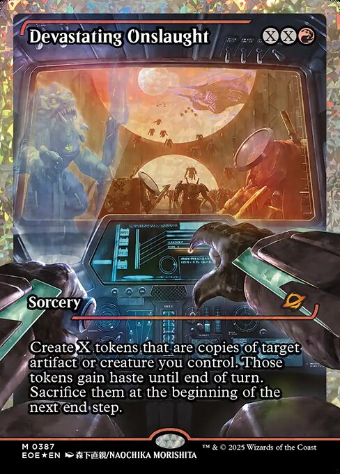 Devastating Onslaught — art by Naochika Morishita