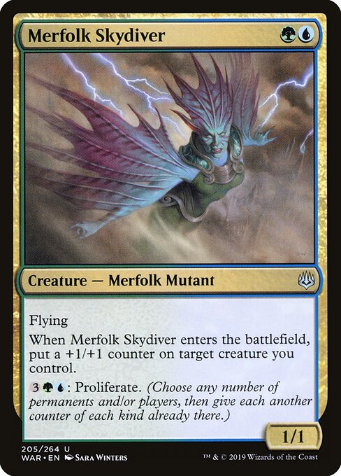 Merfolk Skydiver — art by Sara Winters
