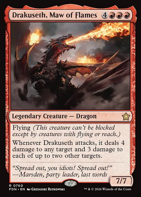 Drakuseth, Maw of Flames — art by Grzegorz Rutkowski