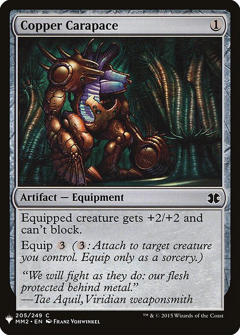 Copper Carapace — art by Franz Vohwinkel
