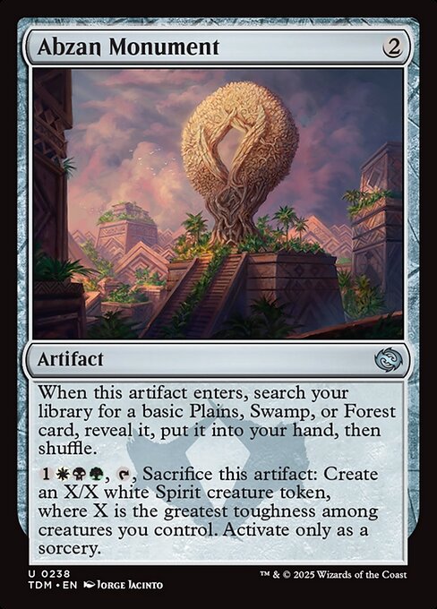 Abzan Monument — art by Jorge Jacinto