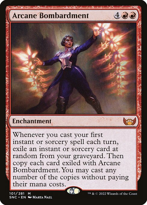 Arcane Bombardment — art by Marta Nael