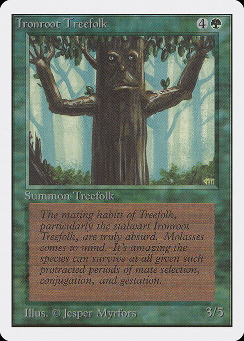 Ironroot Treefolk — art by Jesper Myrfors