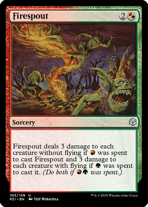 Firespout — art by Jeff Miracola