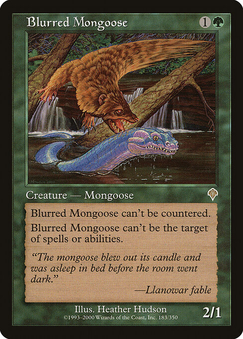 Blurred Mongoose — art by Heather Hudson